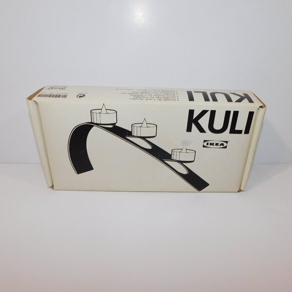 Vintage Ikea KULI 3 Tealight Holder black with box - Picture 2 of 8